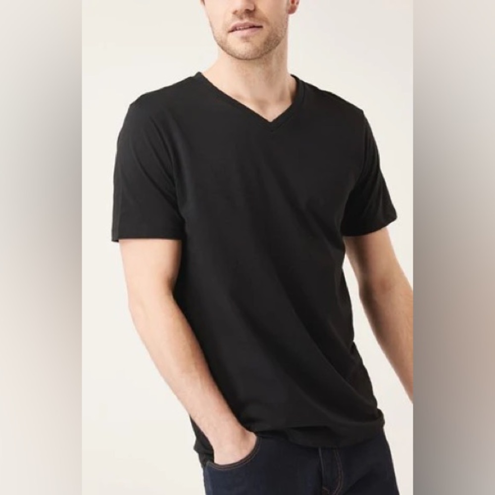 Goodfellow Men's Black V-Neck T-Shirt New With Tags Size Large